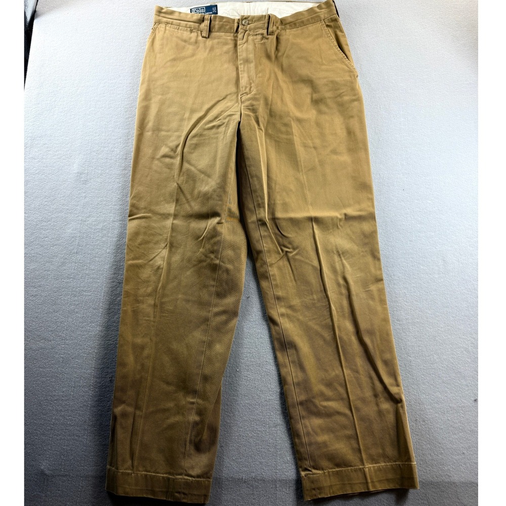 Polo Ralph Lauren Prospect Pant Mens 34x30 Brown Classic Polo Chino Preppy